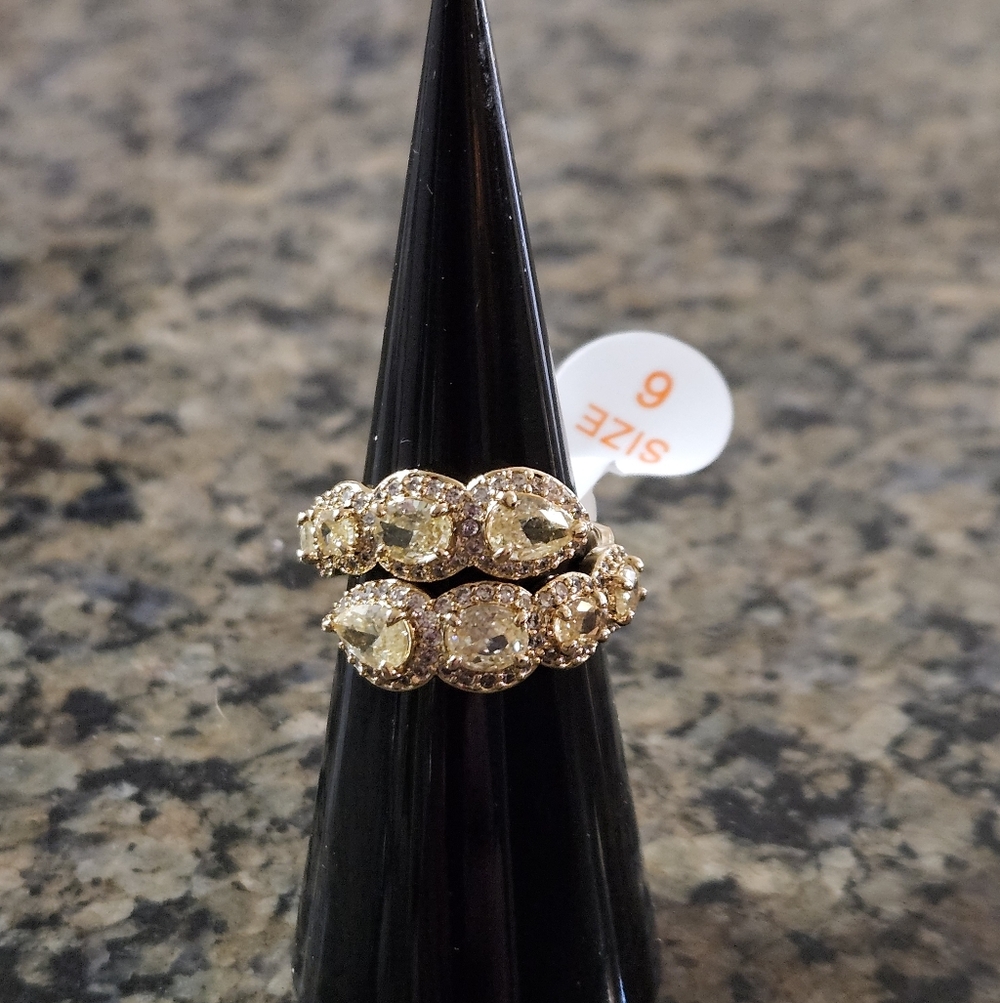 Bomb Party RG91337 "A Twist Before Touch" Citrine November Sz 6